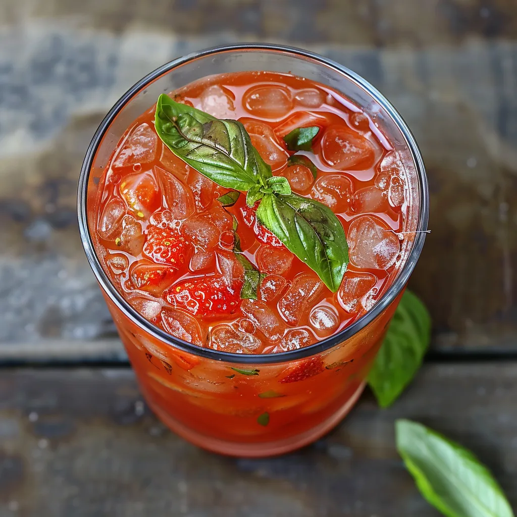 Delicious Strawberry Basil Infused Iced Tea Recipe for Refreshment