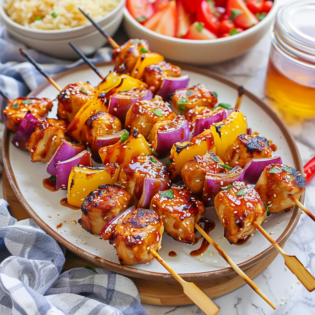 Savory Hawaiian Teriyaki Chicken Kabobs for Grilling Fans