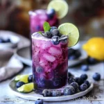 Blueberry & Lime "Mocktail" Sparkler
