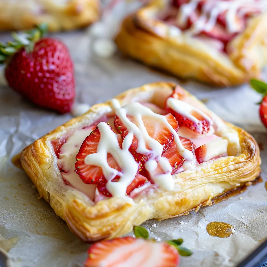 Delicious Strawberry Cream Cheese Danishes Recipe to Impress