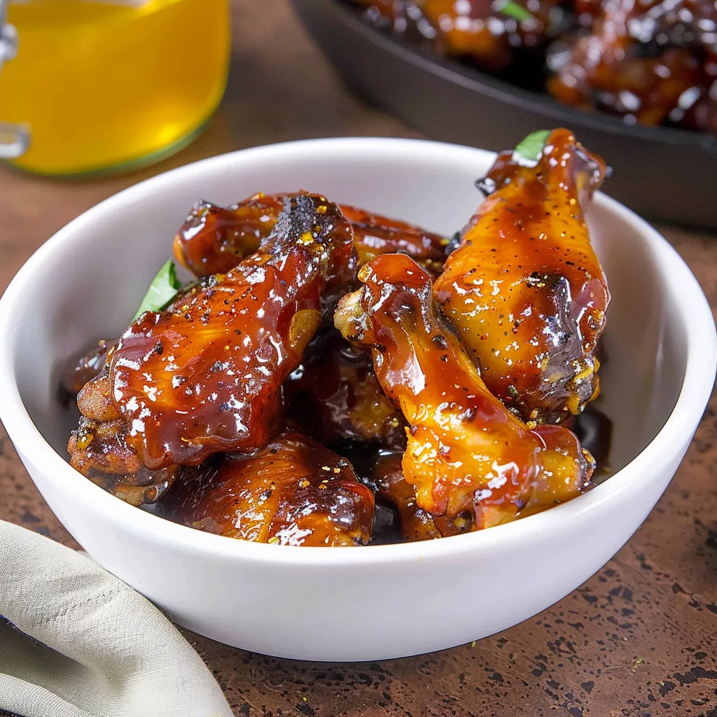 Flavorful Honey Mustard BBQ Chicken Wings Recipe for Game Day