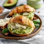 Avocado Pesto Chicken Salad Croissants