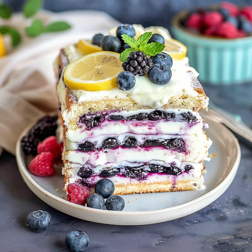 Delicious Blueberry Lemon Icebox Cake Recipe for Summer Bliss