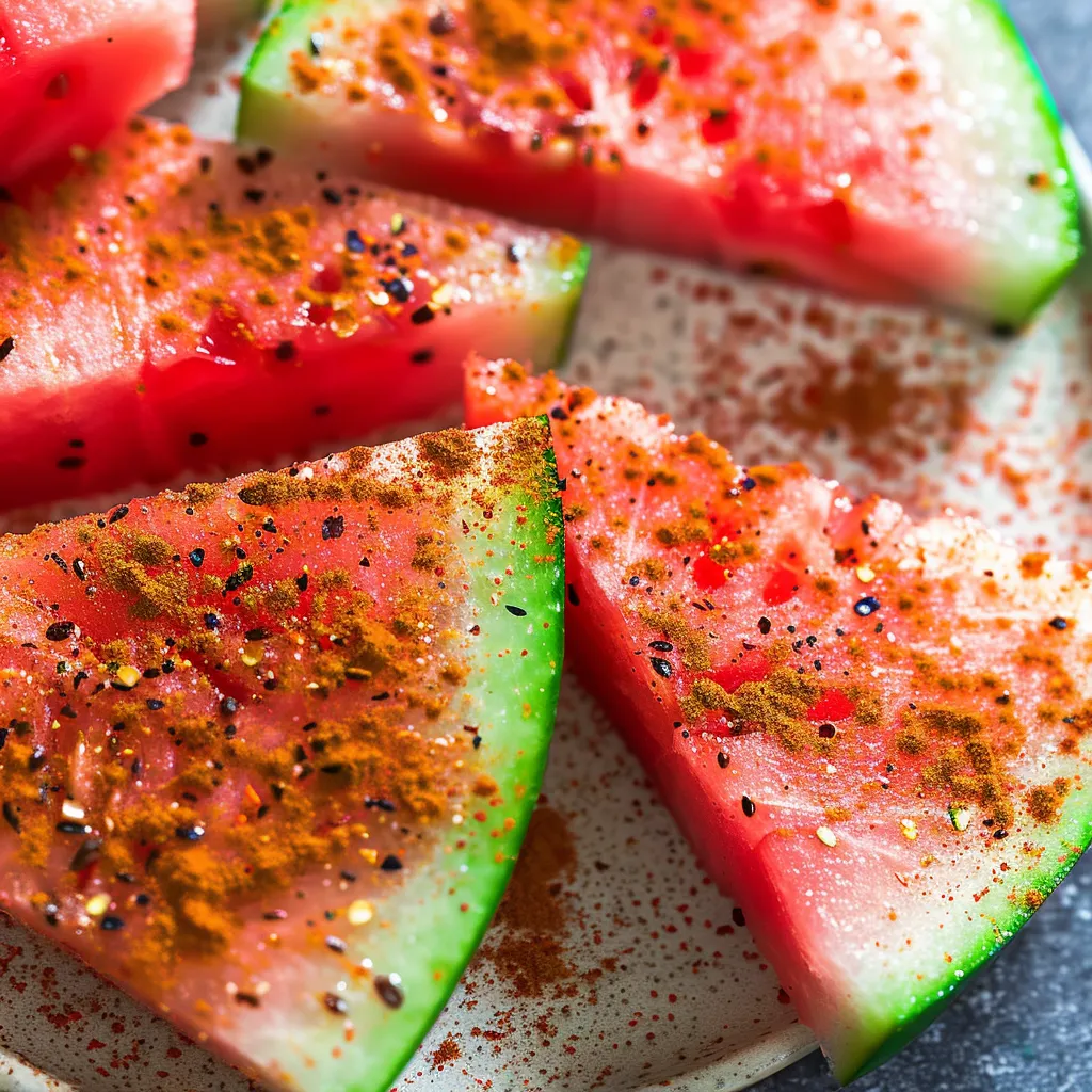 Irresistible Tajín-Sprinkled Watermelon Wedges for Summer Bliss