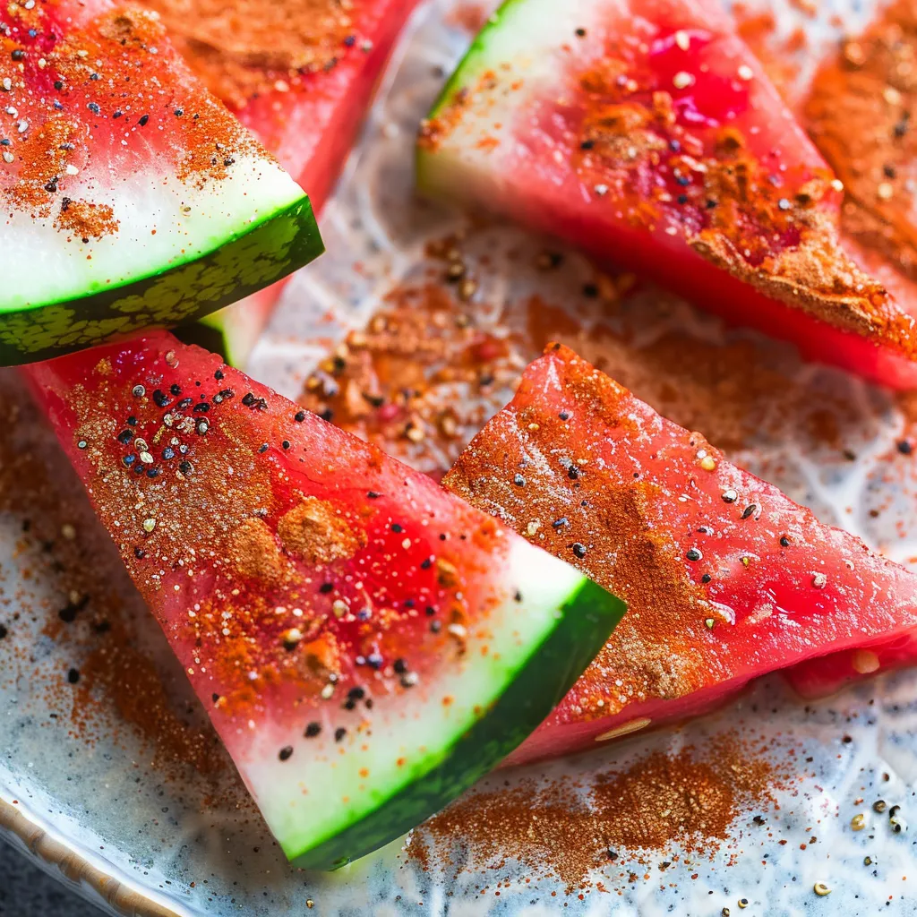 Tajín-Sprinkled Watermelon Wedges