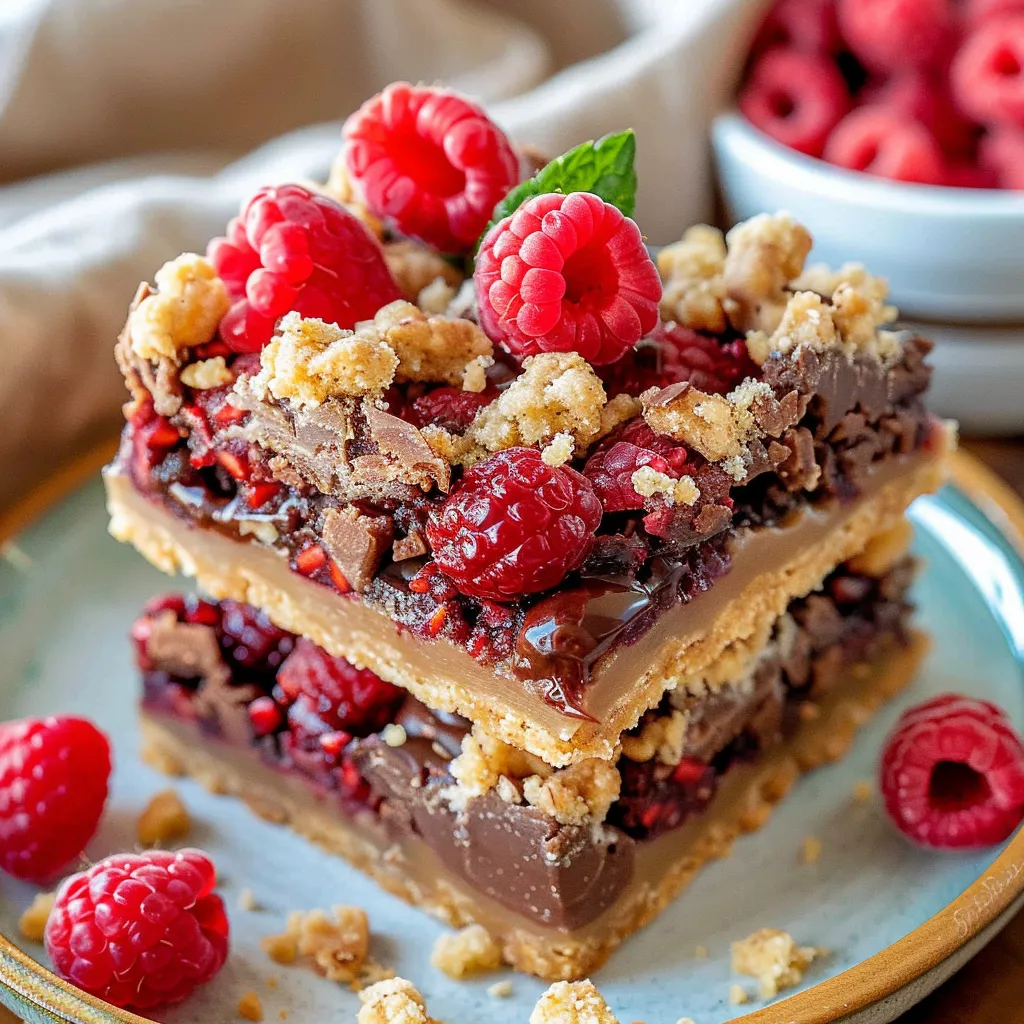 Delicious Chocolate Raspberry Crumb Bars for Ultimate Pleasure