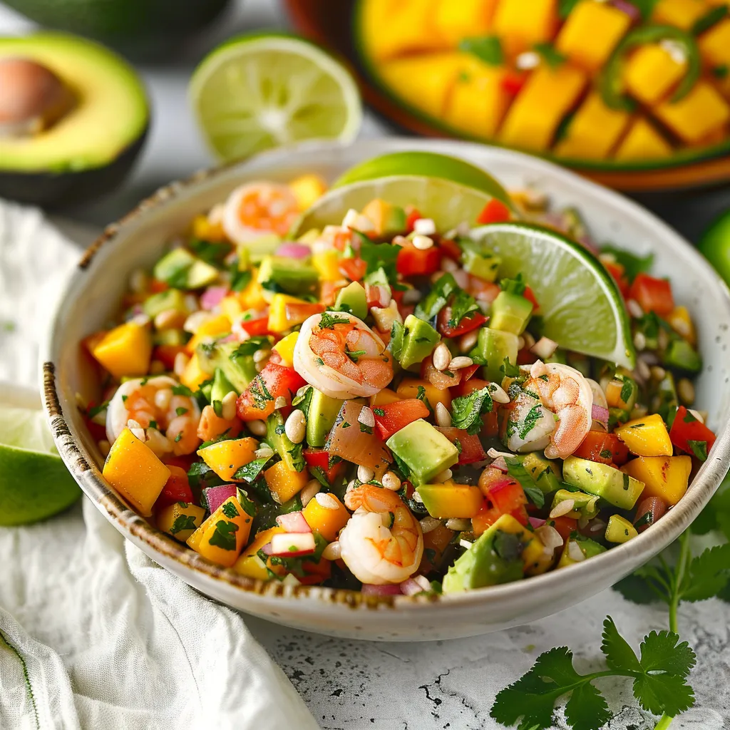 Zesty Avocado, Shrimp and Mango Ceviche Recipe for Fresh Flavor
