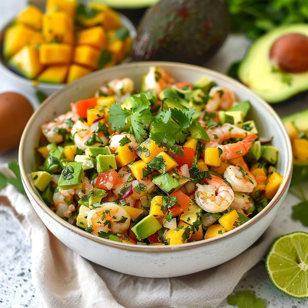 Avocado, Shrimp and Mango Ceviche