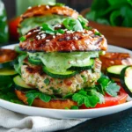 Green Goddess Zucchini Turkey Burgers