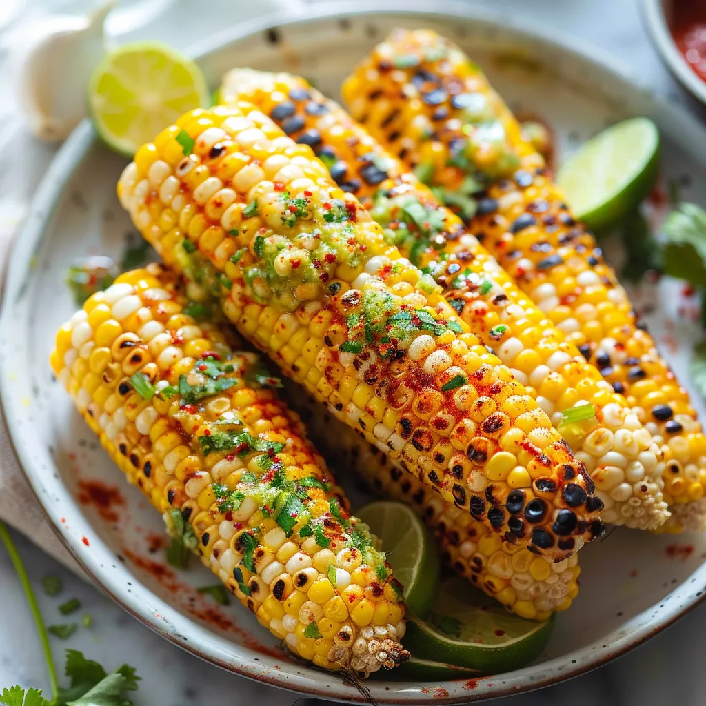 Savory Grilled Corn on the Cob with Bold Chili Lime Butter