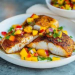 Grilled Sea Bass with a Fresh Mango-Habanero Salsa