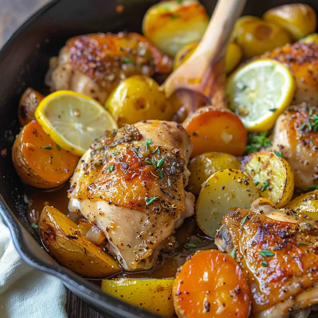 Lemon Garlic Herb Chicken and Potatoes