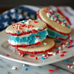 Red, White & Blue Ice Cream Sandwiches