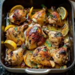 Slow Roasted Chicken with Garlic and Lemon