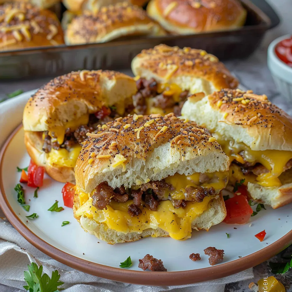 Irresistible Sausage & Cheese Breakfast Sliders Recipe to Try