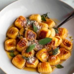 Crispy Pan Fried Gnocchi with Brown Butter
