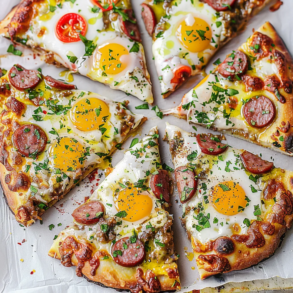 Savor Breakfast Pizza with Sausage: Delicious Morning Delight