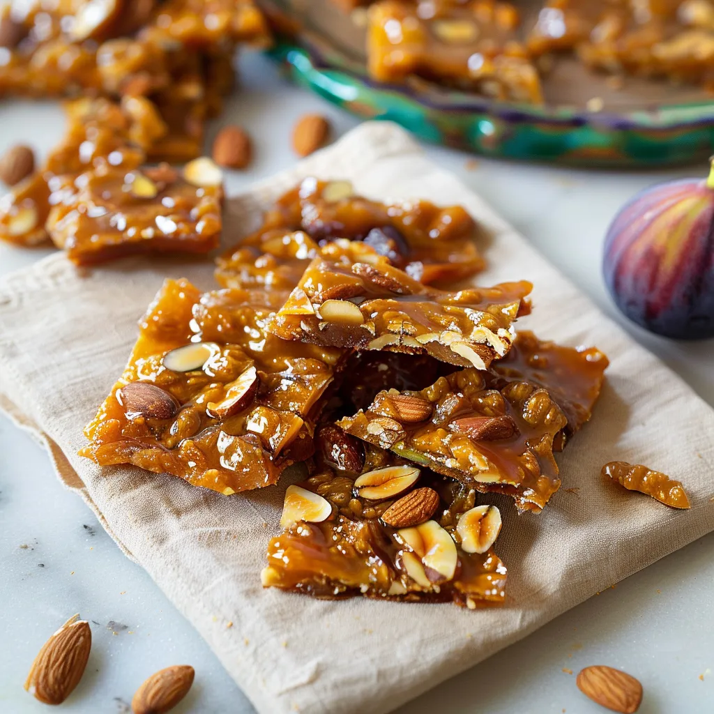 Irresistible California Fig and Almond Brittle Treats Await You