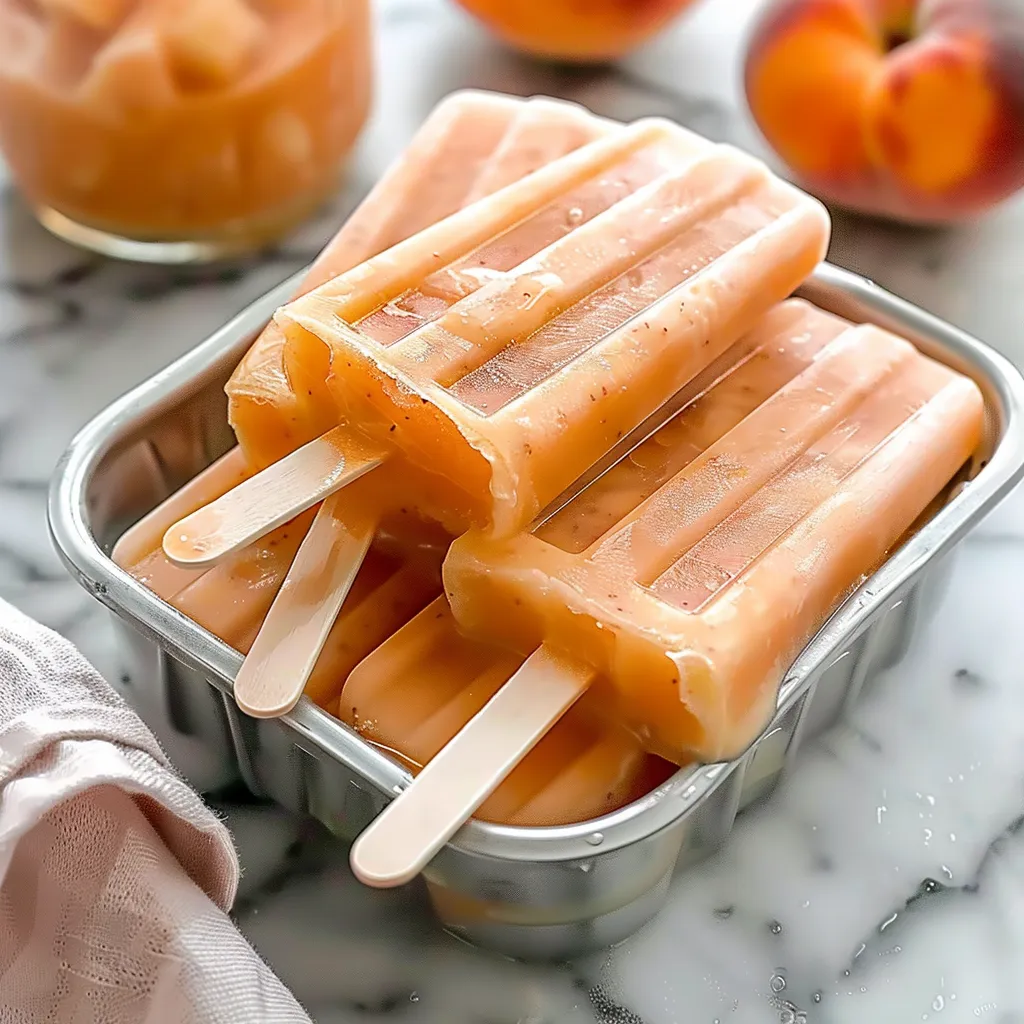Delicious Ripe Peach Popsicles for a Refreshing Summer Treat