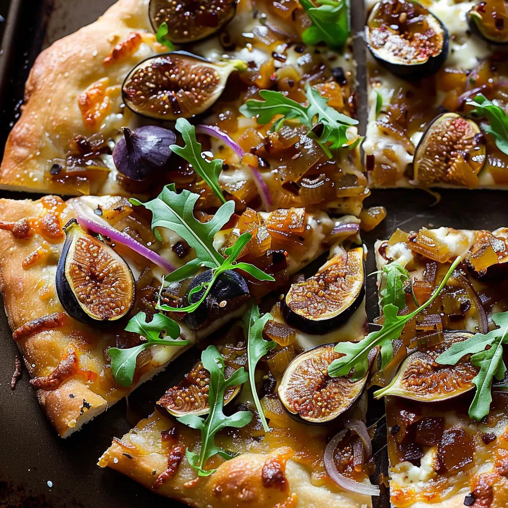 Mouthwatering Fig and Caramelized Onion Pizza Recipe Delight
