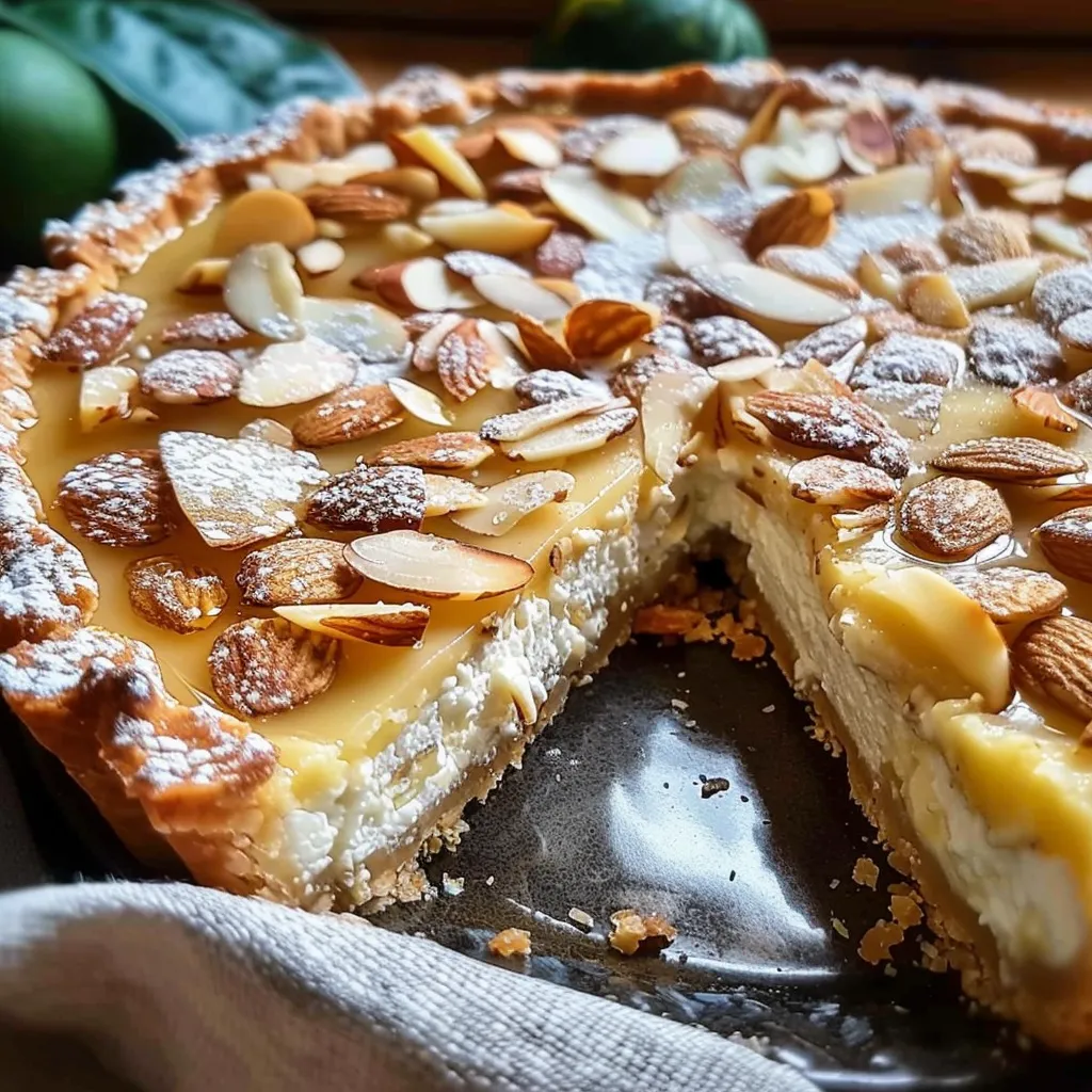 Mouthwatering Italian Almond & Ricotta Tart Recipe to Savor