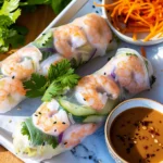 Shrimp Salad Rolls with Peanut Dipping Sauce