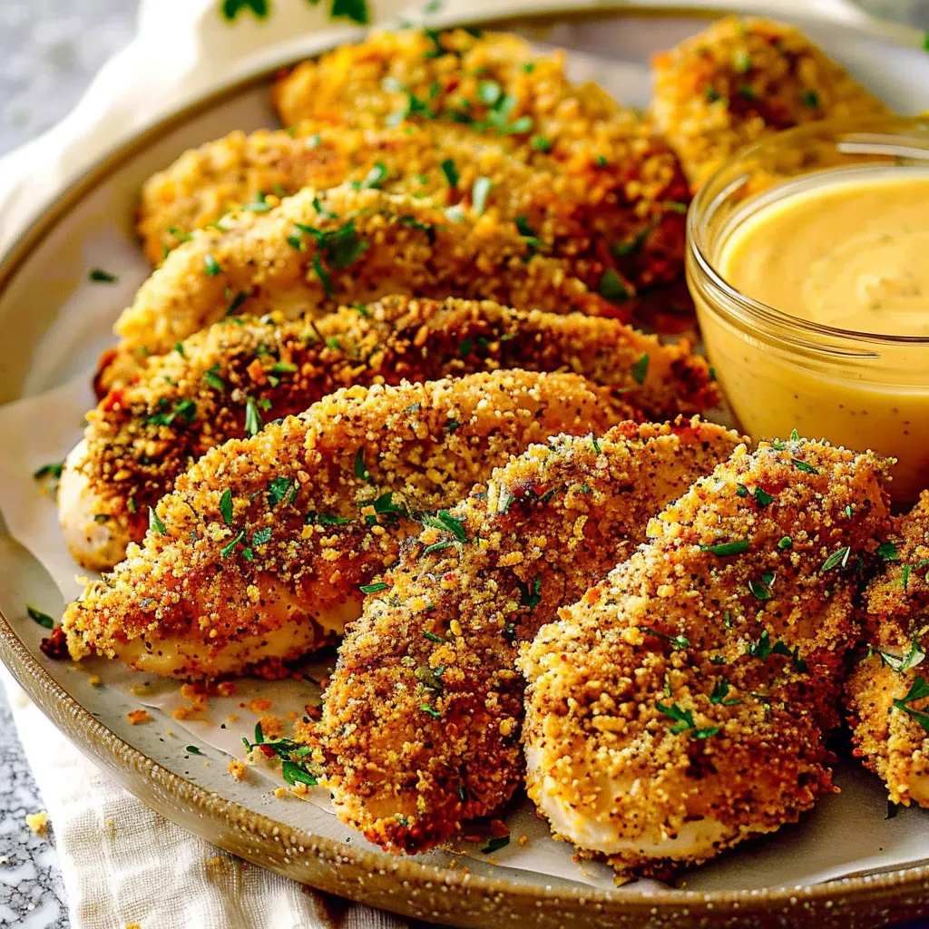 Crispy Panko-Parmesan Baked Chicken Tenders Recipe Delight