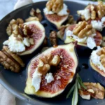 figs with goat cheese and walnuts