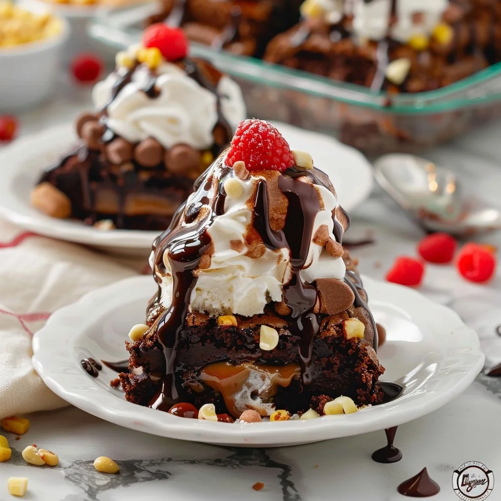 Brownie Hot Fudge Sundae