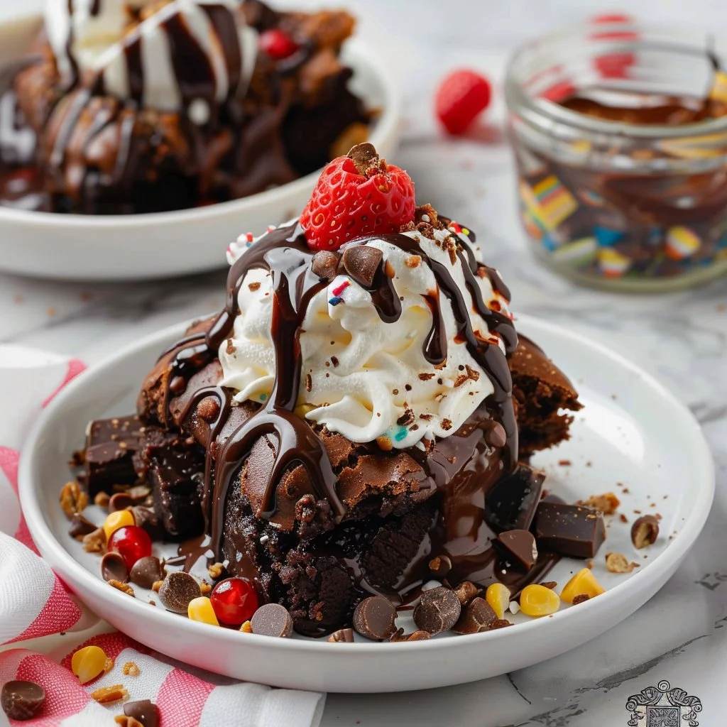 Brownie Hot Fudge Sundae
