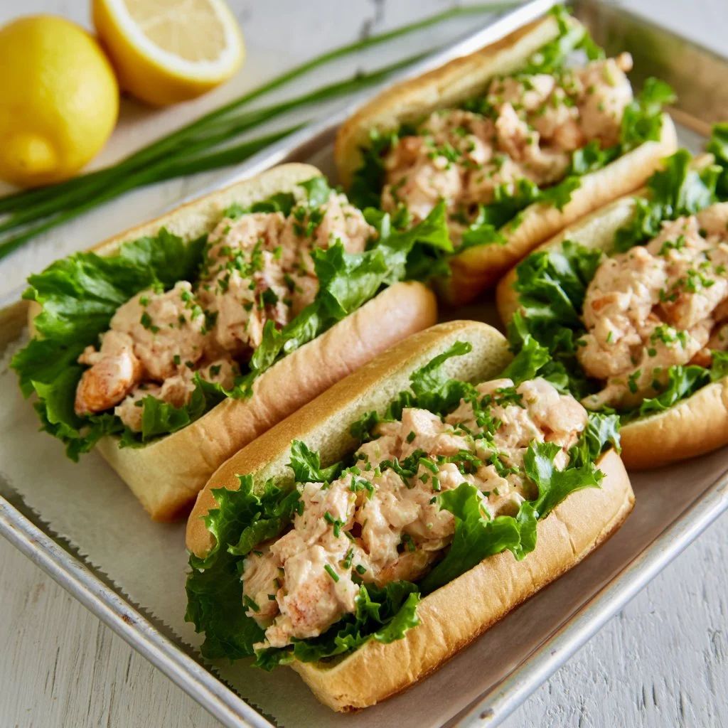 Chilled Shrimp Salad Rolls Recipe