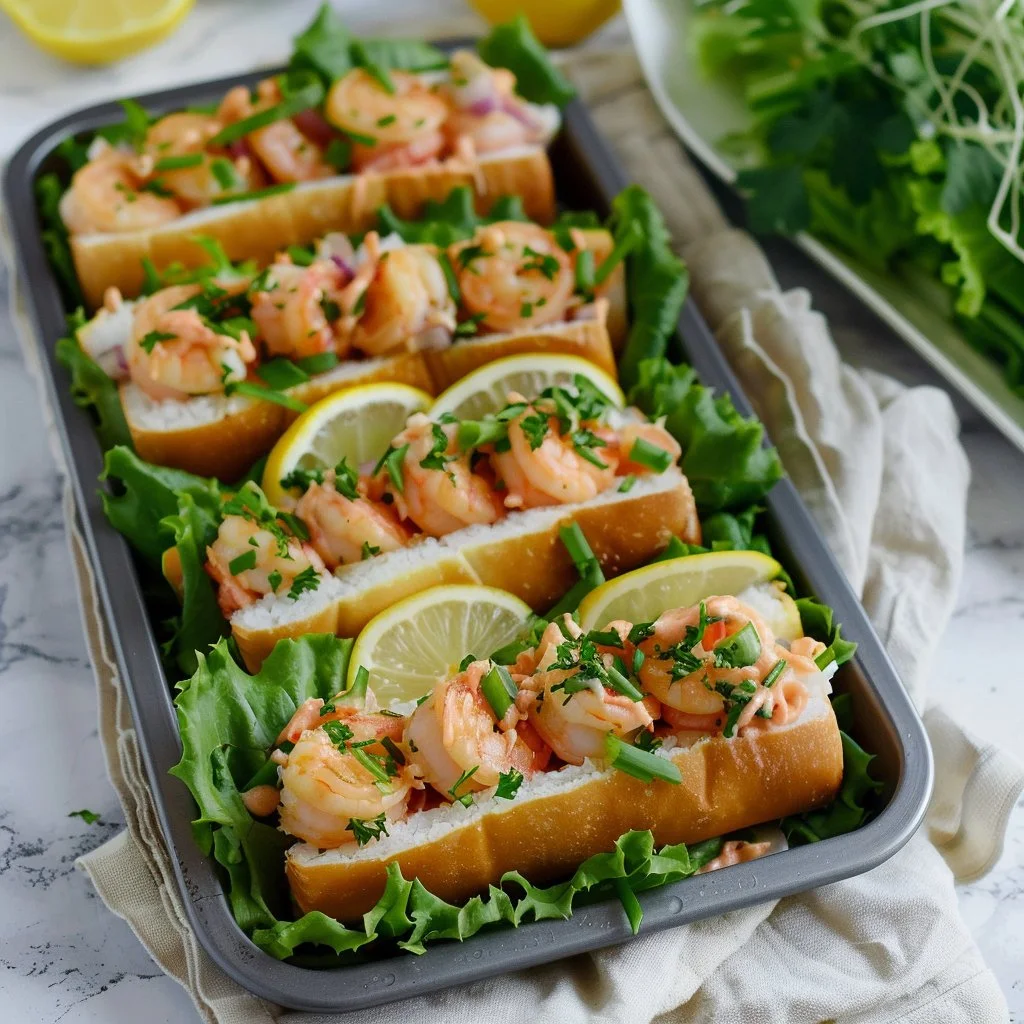 Chilled Shrimp Salad Rolls