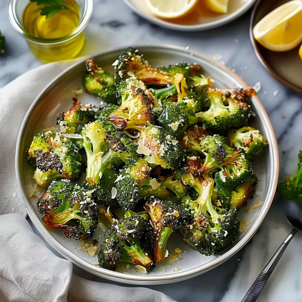 Garlic Parmesan Roasted Broccoli