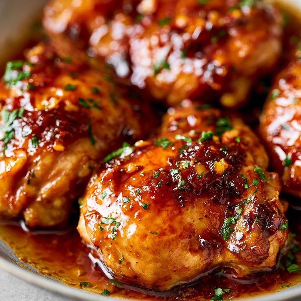 Honey Garlic Chicken Thighs