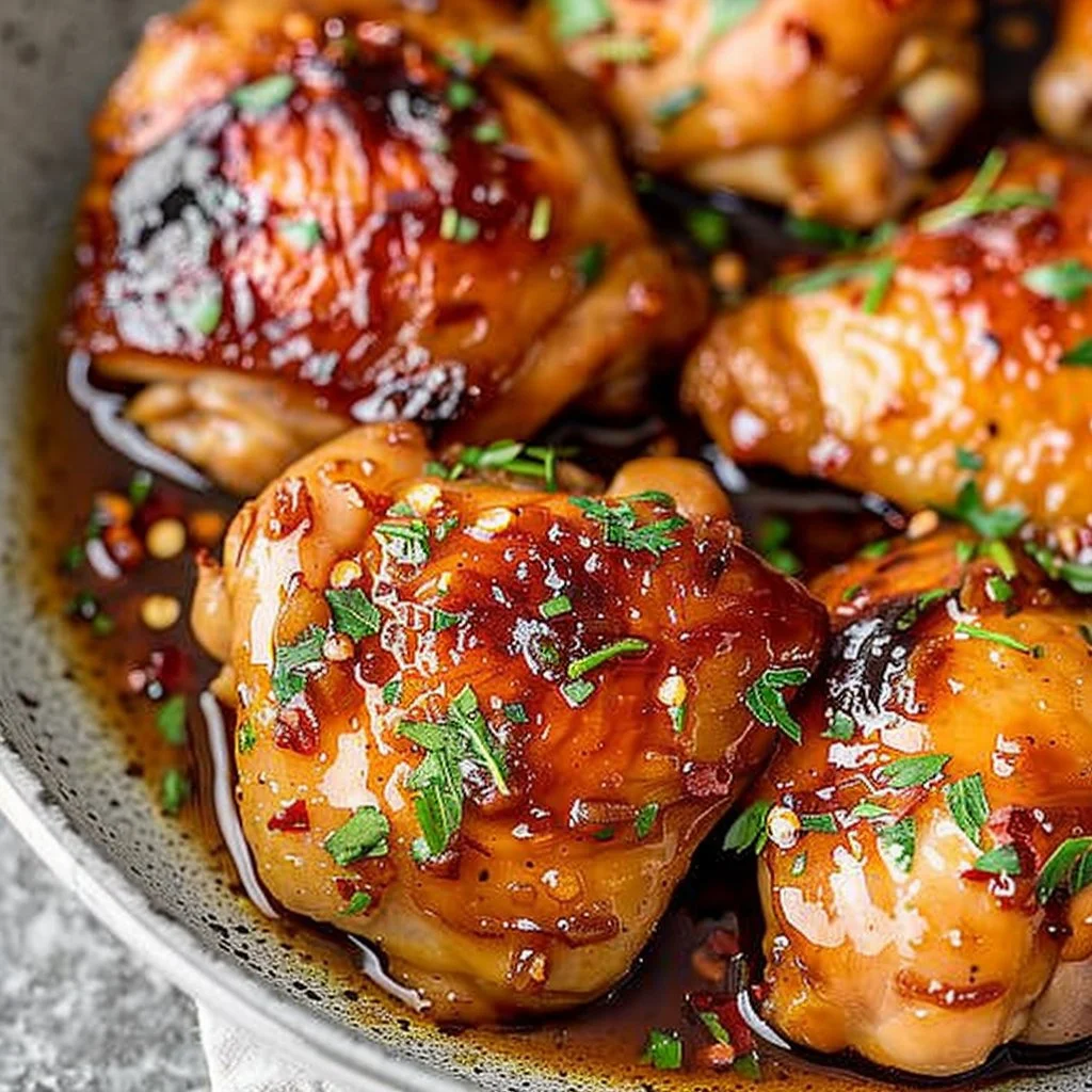 Honey Garlic Chicken Thighs