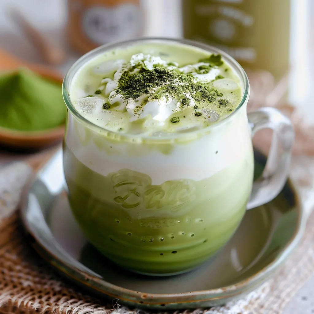 Iced Coconut Matcha Latte