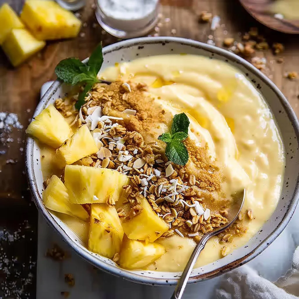 Mango Pineapple Smoothie Bowls