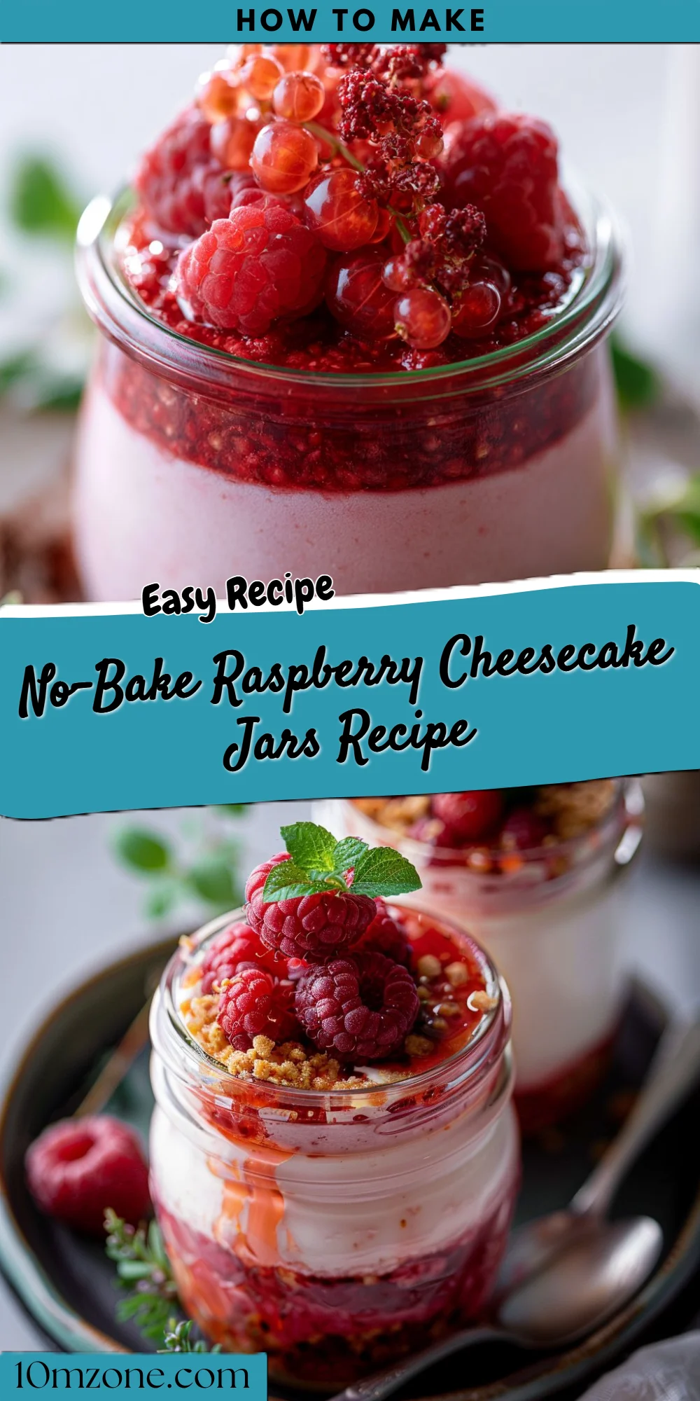 No-Bake Raspberry Cheesecake Jars Recipe