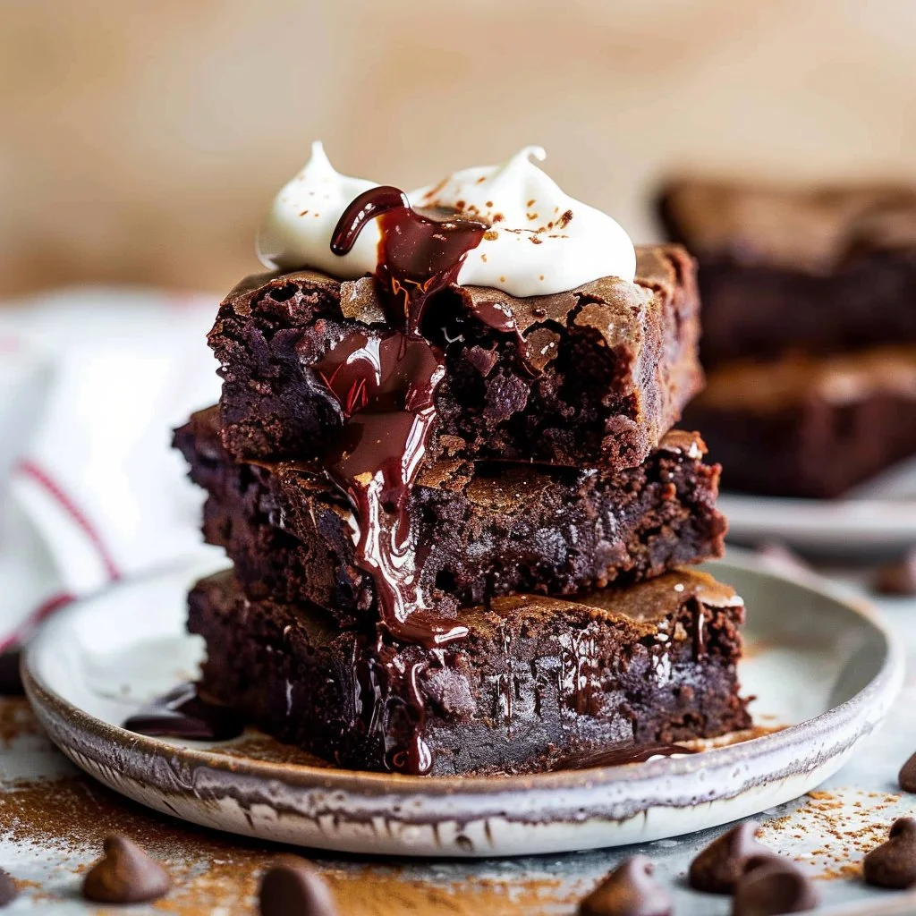 Fudgy One-Bowl Cocoa Brownies