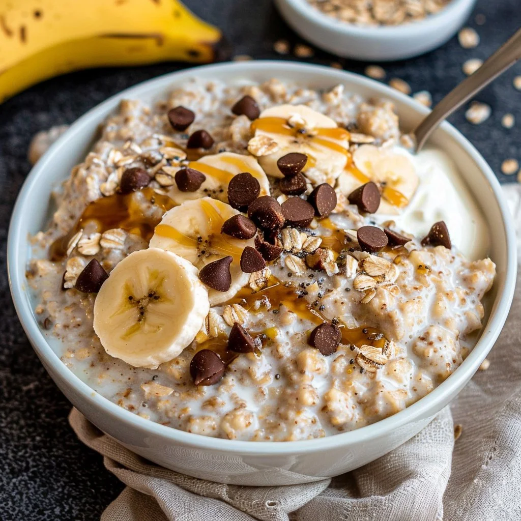 Peanut Butter Banana Overnight Oats