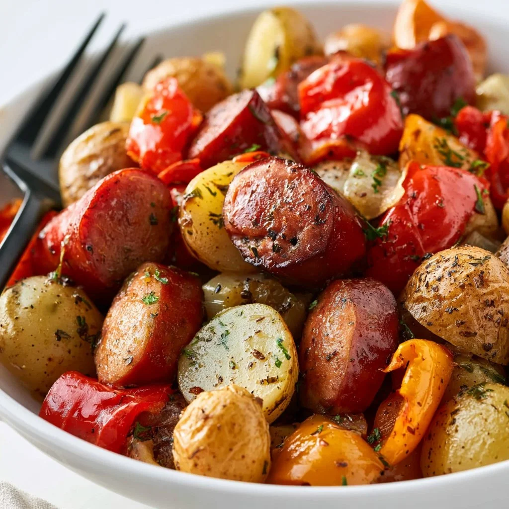 Sheet Pan Smoked Sausage and Potatoes