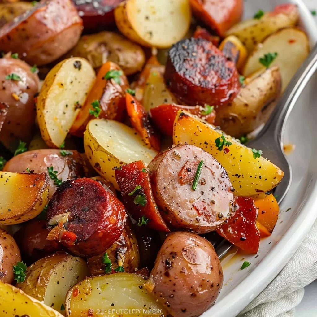 Sheet Pan Smoked Sausage & Potatoes