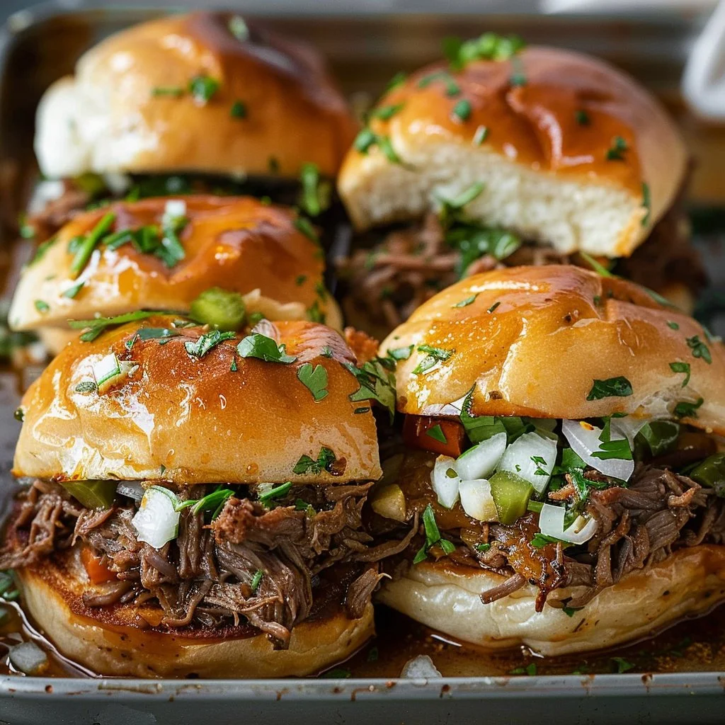 Shredded Beef Sliders