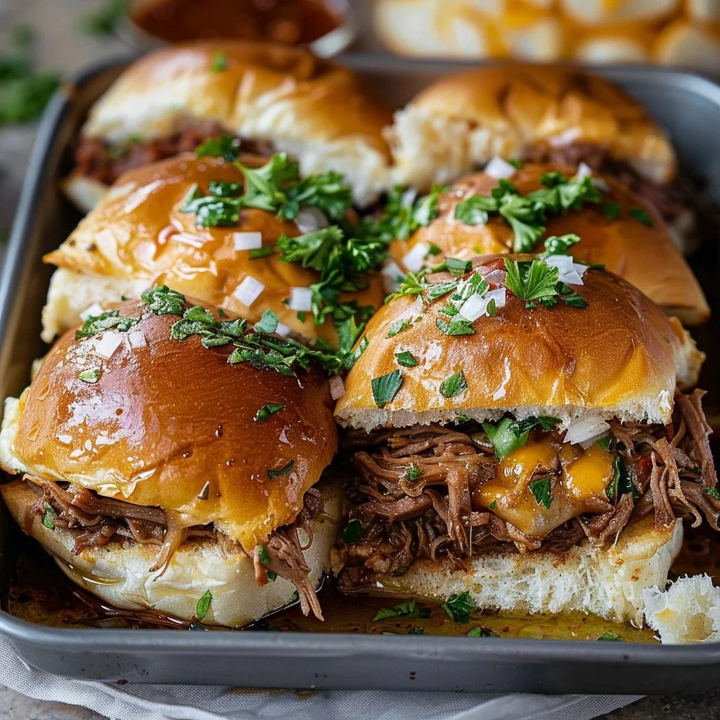Shredded Beef Sliders
