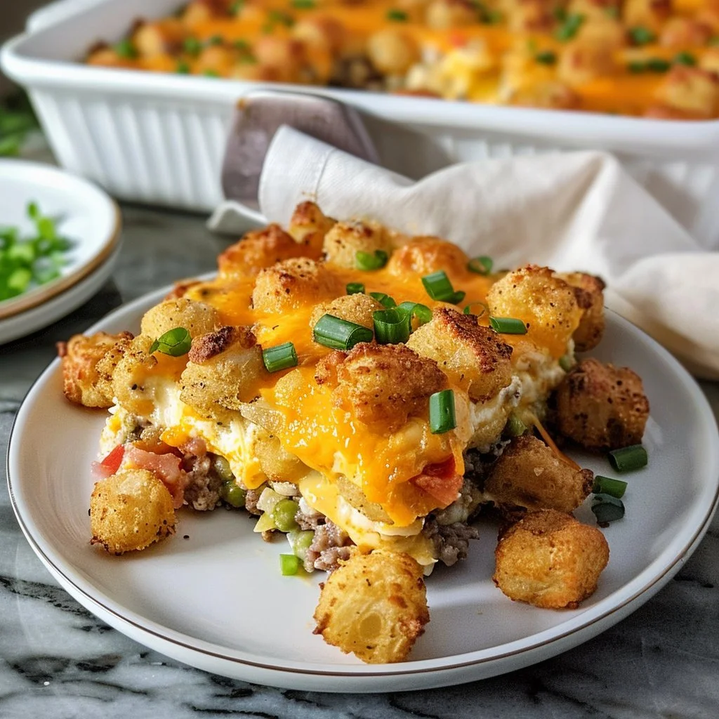 Loaded Breakfast Tater Tot Casserole