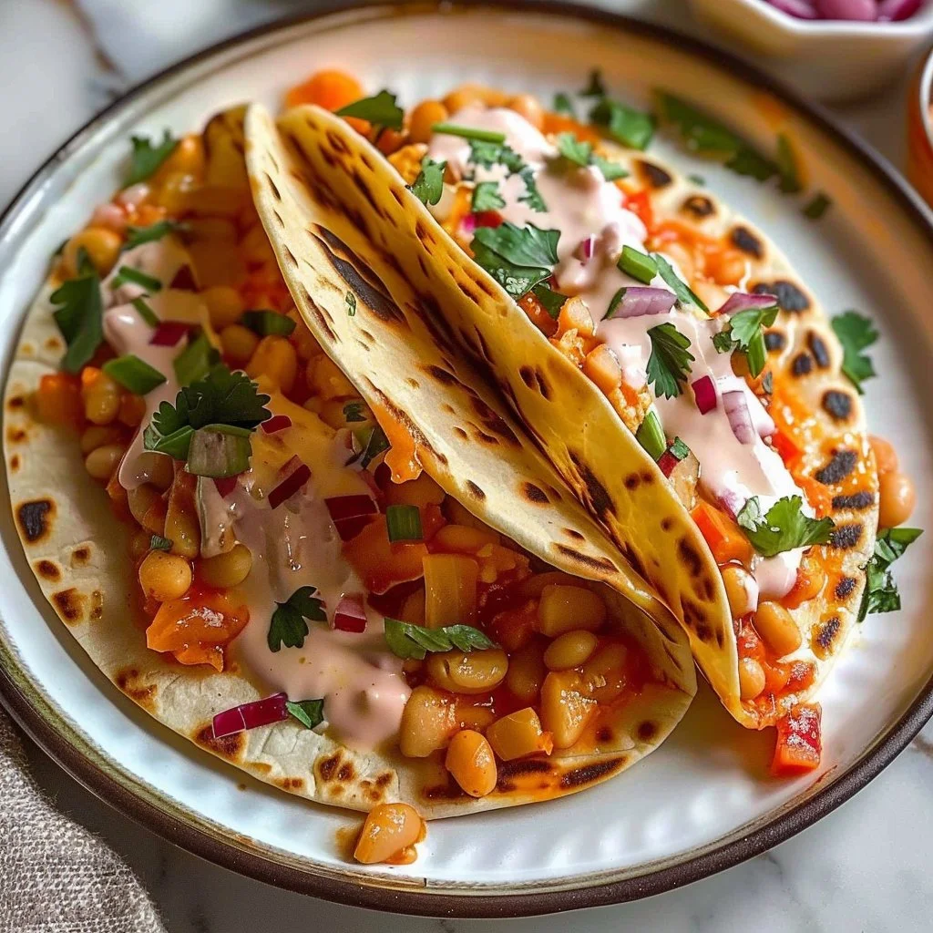 Buffalo-Style White Bean Tacos Recipe