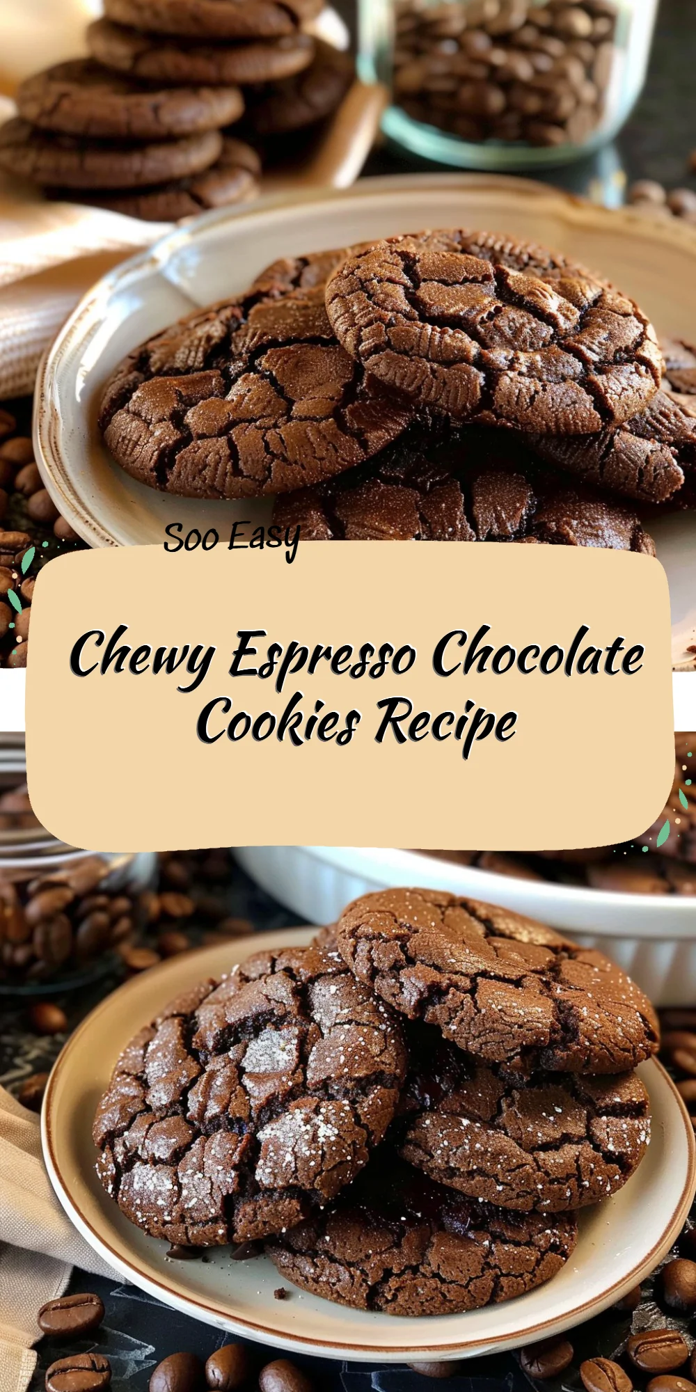 Chewy Espresso Chocolate Cookies Recipe