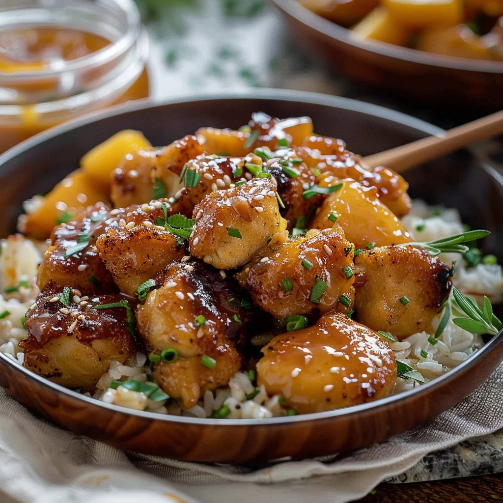 Coconut Peach Chicken Recipe