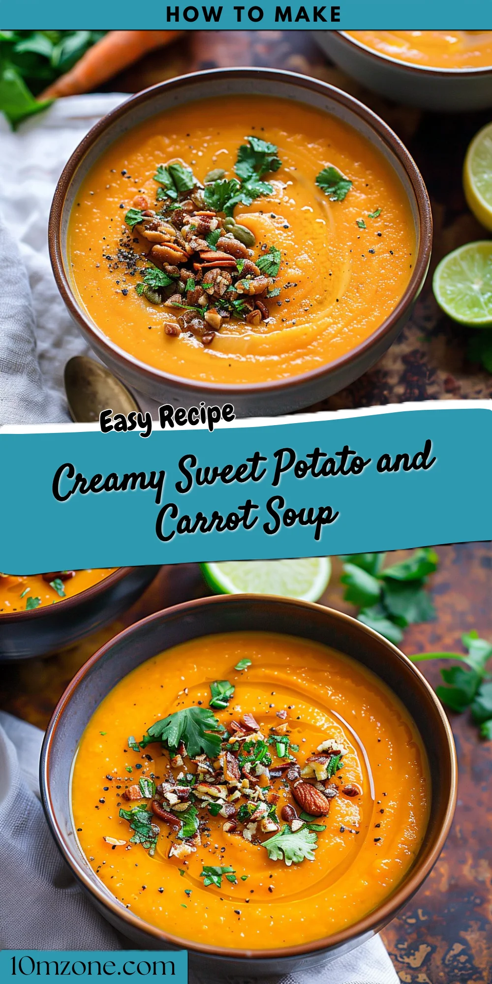 Creamy Sweet Potato and Carrot Soup