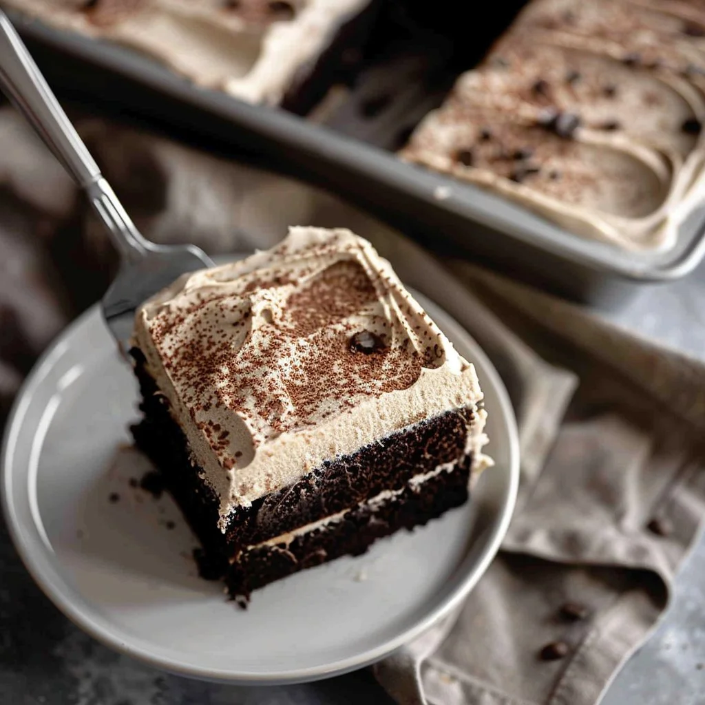 Dark Chocolate Espresso Cake with Brown Butter Frosting